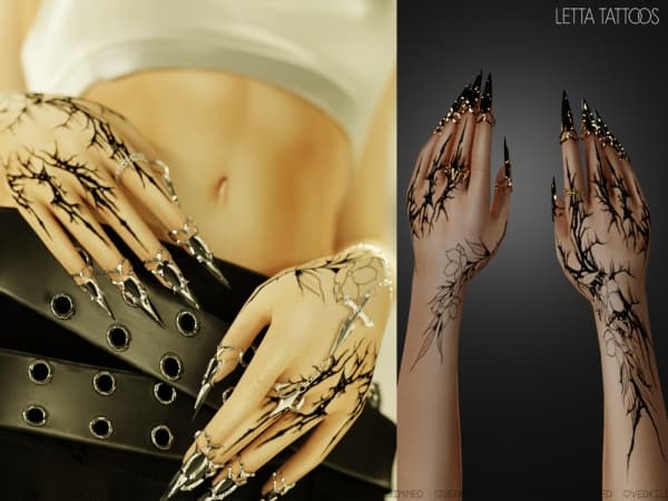 Татуи Letta hands tattoos